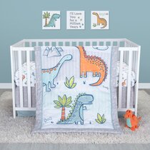 Dinosaur mini crib outlet bedding